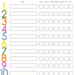 Free Printable Weekly Chore Charts