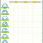 Free Printable Weekly Chore Charts Chore Chart Kids Chore Chart For