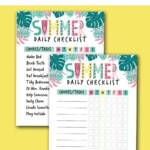 Free Summer Chore Chart To Keep Kids Busy Mom Happy