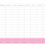 Freebies Blank Chore Chart Printables Naturally Creative Mama