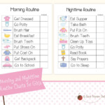 Instant Download Printable Morning And Nighttime Routine TO Etsy