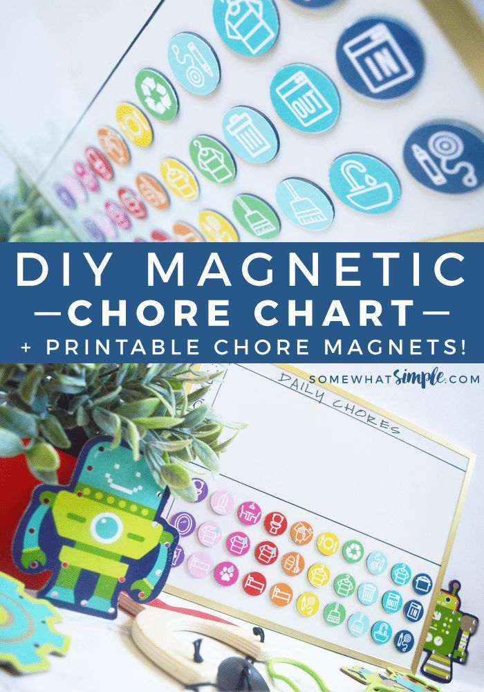 Magnetic Kids Chore Chart Chores For Kids Diy Chore Chart Kids 