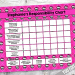 Monster High Chore Chart Girl Reward Chart By SugarPickleDesigns