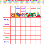 Morning Evening Routine Charts For My 2 Year Old Routine Chart