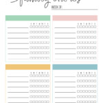 Multiple Children Chore Charts 10 Free Printable Charts Printabulls