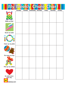 Free Printable Chore Chart For 2 Year Old - PrintableChoreCharts.net