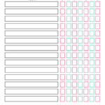 Plain Weekly Chore Chart Template Printable Pdf Download