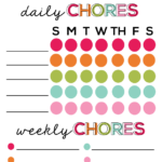 Printable Chore Chart For Kids