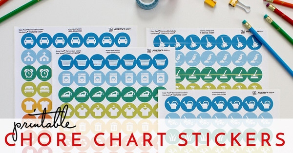 Printable Chore Chart Stickers The Homes I Have Made