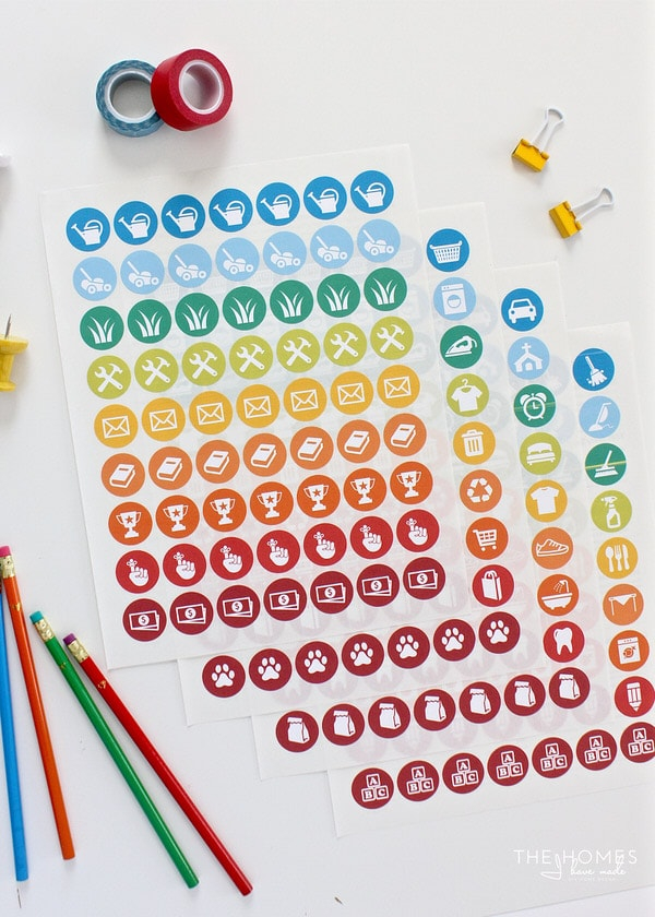 Printable Chore Chart Stickers The Homes I Have Made