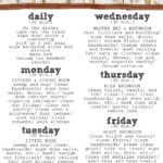 Rustic Modern Chore Chart