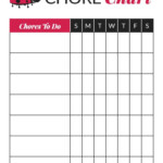 SIMPLE CHORE CHART Chore Chart Kids Chore Chart Template Chore Chart