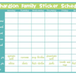 Sticker Chore Chart Sticker Chart Chores For Kids After School Schedule