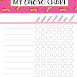 Summer Chore Charts FREE PRINTABLES SECRETS For Enforcing Them