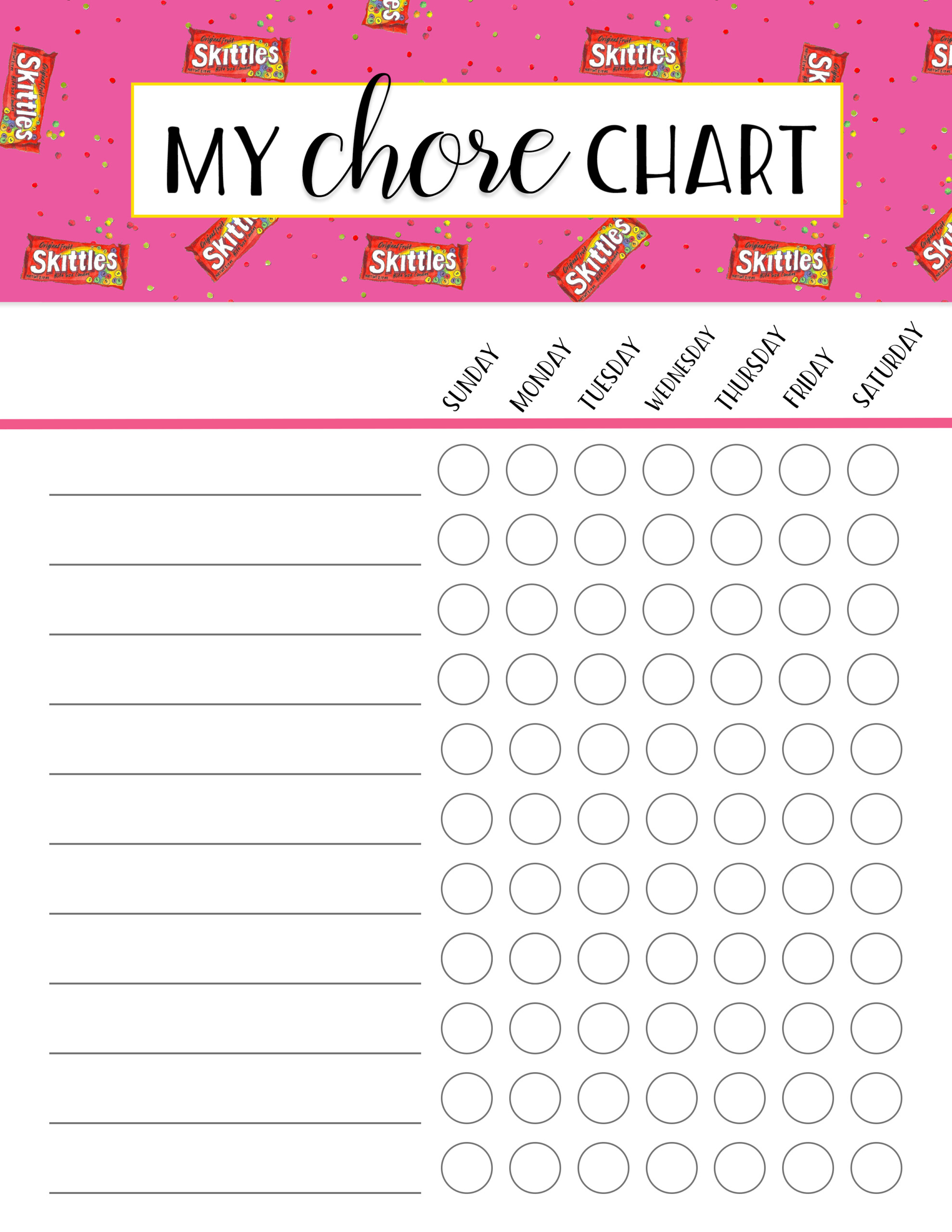 Summer Chore Charts FREE PRINTABLES SECRETS For Enforcing Them 