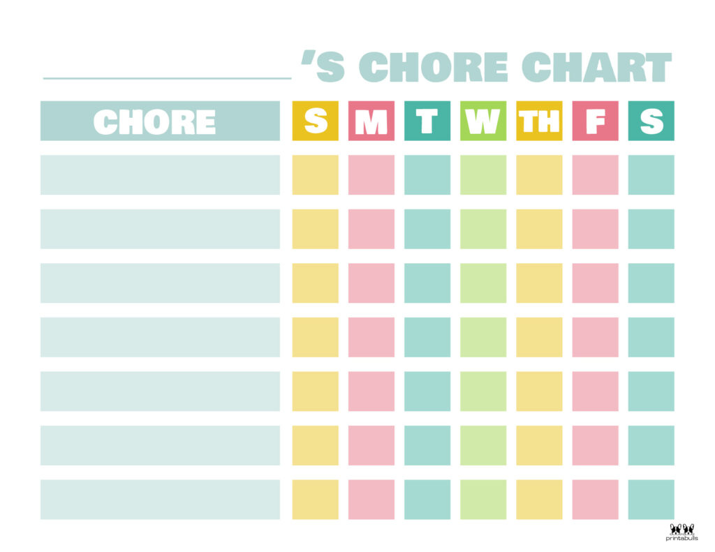 Toddler Chore Charts Free Printables Printabulls