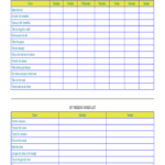 Weekday And Weekend Chore Chart Templates Free Download