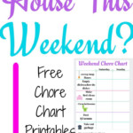 Weekend Chore Chart For Kids Italianpolishmomma Chore Chart