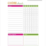 Weekly Chore Chart Template 11 Free Word Excel PDF Format Download